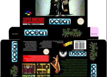 ADDAMS FAMILY PAL ESP CAJA BOX PLANTILLA SNES RETRO