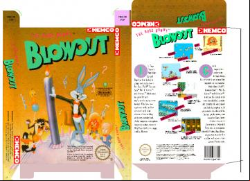 BLOW OUT NES CAJA RETRO 8 BIT PLANTILLA BOX PAL ESPAÑA