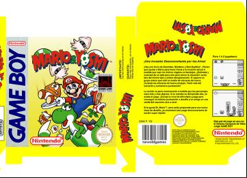 MARIO Y & YOSHI CAJA PORTRAIR PAL ESPAÑA NINTENDO REPRO RETRO ORIGINAL
