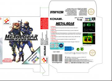 METAL GEAR PAL CAJA BOX GAME BOY